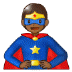 🦸🏾 superhero: medium-dark skin tone display on Samsung